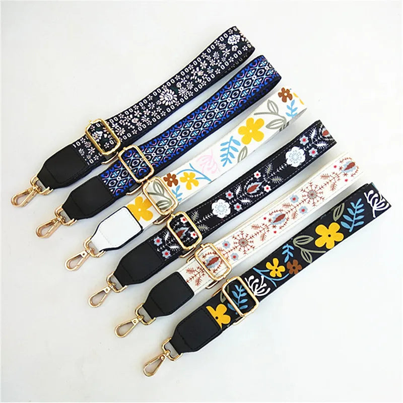 Deepeel SW078 3.8cm  Adjustable Shoulder Strap Accessories  Ethnic Style Lengthen Bag Straps