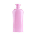 Wholesale Luxury 420ml Flat square PET Pump Bottle for Shampoo Conditioner Body Cream pink Squeezable PET Flip Cap Bottle