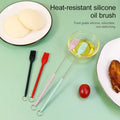 Eco Friendly 3 PCS Food Grade Silicone BBQ Cake Sauce Baking Oil Brush Heat Resistant Telescopic Dishwasher Safe Oven Pastry