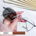 Jiuling Transparent Anti Blue Light Presbyopic Blocking Glasses Women Anti Blue Light Optical Photochromic Eyeglasses Frames