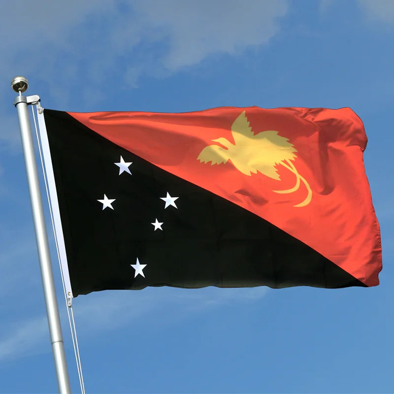 Wholesale  Fast Shipping Custom Flag 100% Polyester Flags 3x5ft the Independent State of Papua New Guinea All Country Flag