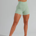 Women's High Waist Scrunch Gym Fitness Booty Yoga Shorts Quick Dry Four-Way Stretch Biker Shorts with Custom Logo Solid Pattern