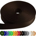 RTS Wholesale Eco-friendly Woven Polypropylene PP Webbing 38mm-Black/White Color for Bags & Home Textiles