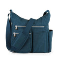 Best Medium Size Teal Rfid Anti Theft Waterproof Crossbody Sling Bag for Travel with Outside Pockets
