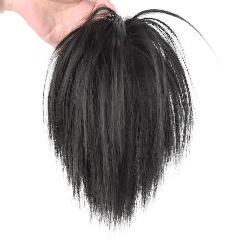 Chignon Claw Clip Tousled Updo Chignon Hair Buns Hair Scrunchie with Clip for Women Natural False Hair