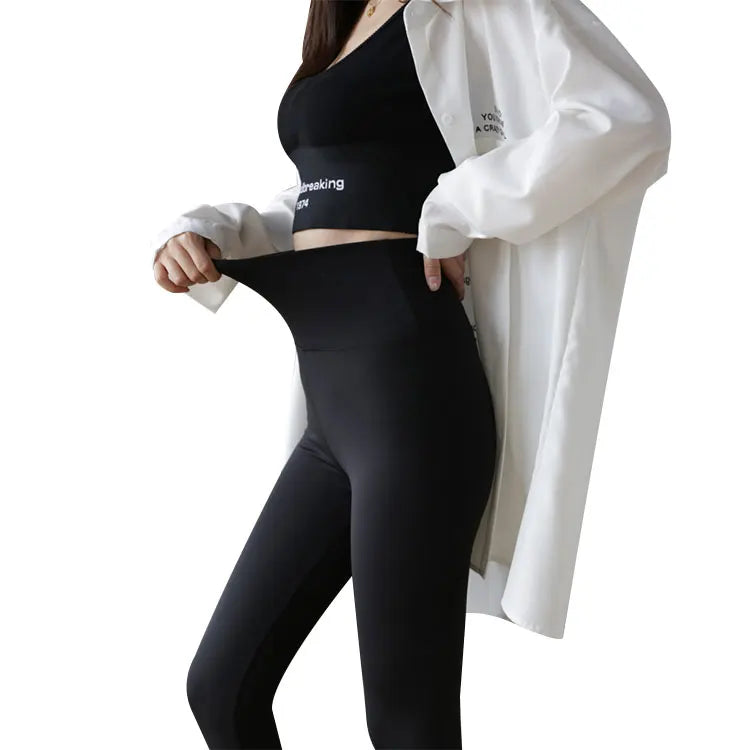 Wholesale Ladies Casual Capri Tights Legging Black High Waisted Leggings for Women