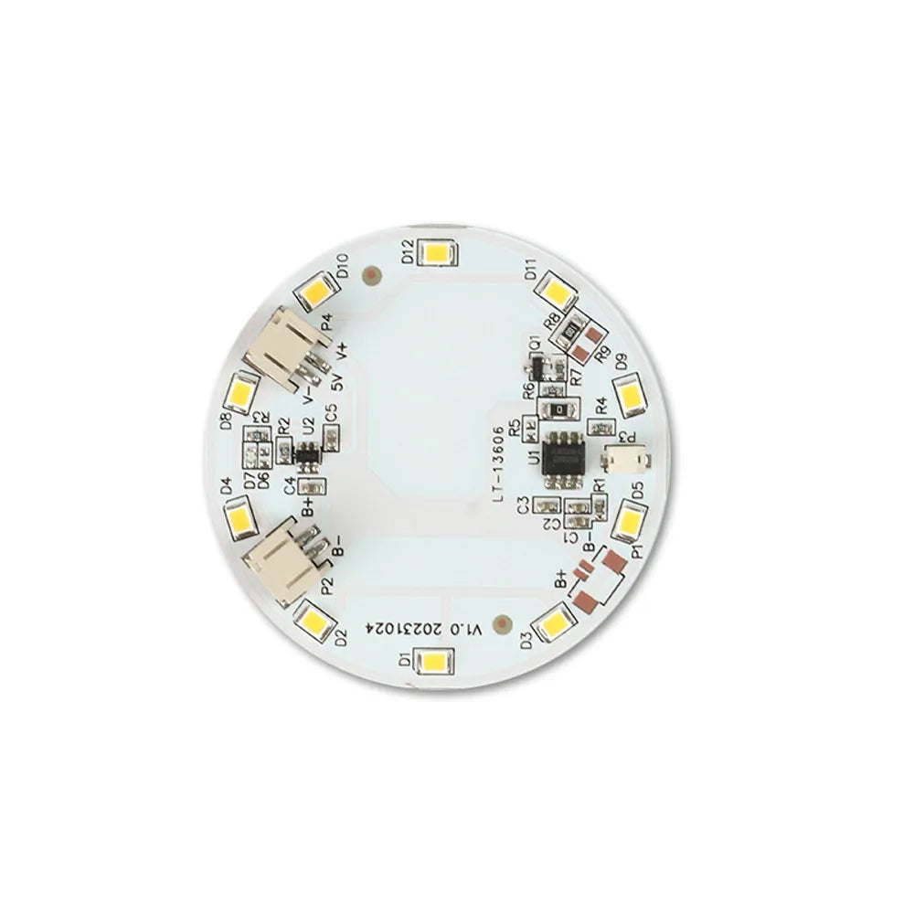 Integrated LED Light Source Panel 55mm Touch Charging Dimmable 3000K Warm White LED 5V