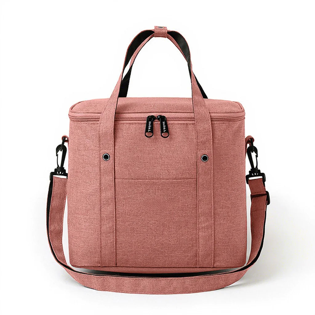 Pink Grey Blue Black Color Shoulder Tote Water Bottle Fitness Cooler Bags with Stock