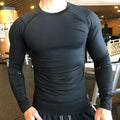 Men Gym Compression Under Base Layer Tops Long Sleeve Quick Dry Sports Custom Mens Gym Long Sleeve Blank Compression Shirts