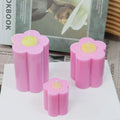 B-7021 Plum Blossom Shape Column Candle Mold Pc Plastic Aromatherapy Candle Pillar Mould Easy Demoulding Transparent Wax Mold
