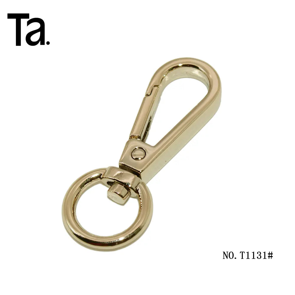 Heavy Duty Snap Hook Carabiner Round Alloy Metal Swivel in Stocks Wholesale Custom Dog Hook Trigger Fashion