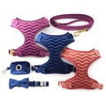 Wholesale Fashionable Customized Design Soft Sherpa Adjustable Luxury Teddy Velvet Personalized Dog Harness