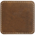 Personalized Custom Adhesive Backing Square Faux Leather Hat Letter Patches Iron on Blank Leatherette Name Patch for Clothes