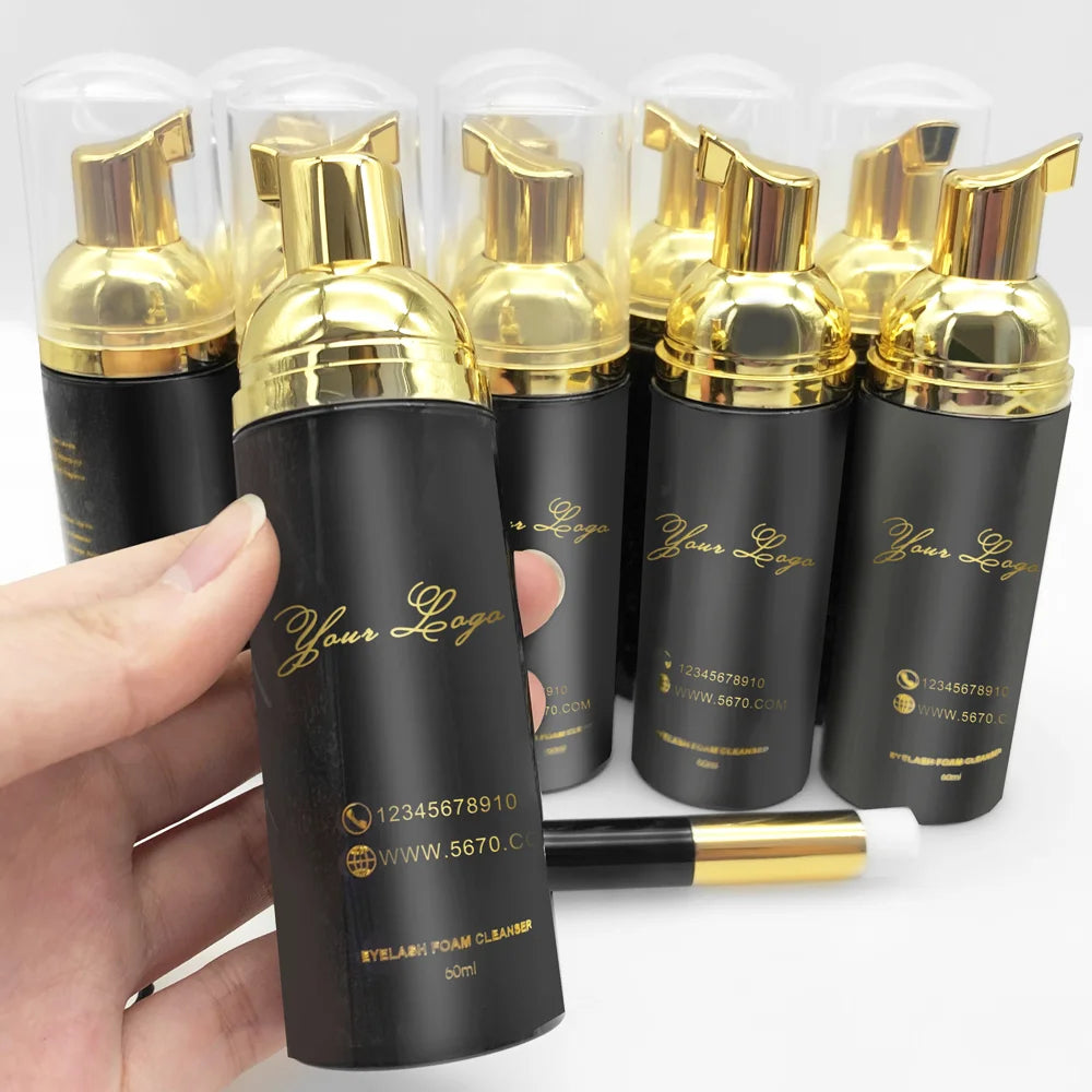 MiNi Lash Bath Daily Eye Foaming Wash Natural Cleaner Private Label Eyelashes Shampoo Lash Foam