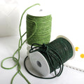 SINRONG 4mm 6-Row Round Emerald Rhinestone Rope for Garment Processing Rhinestone Trimmings Crystal Stone Ribbon