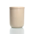 Wholesale Khaki White Brown Ceramic Empty Candle Making Jars Luxury Candle Vessels Matte Candle Jar