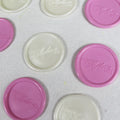 Personalized Monogram Handmade Wedding Wax Seal Stamp Custom Printed Round Mother's Day Wax Seals