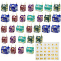 30PCS Eid Mubarak Theme Advent Calendar Candy Cookie Paper Boxes Ramadan Party Favour Countdown Chocolate Boxes With Stickers