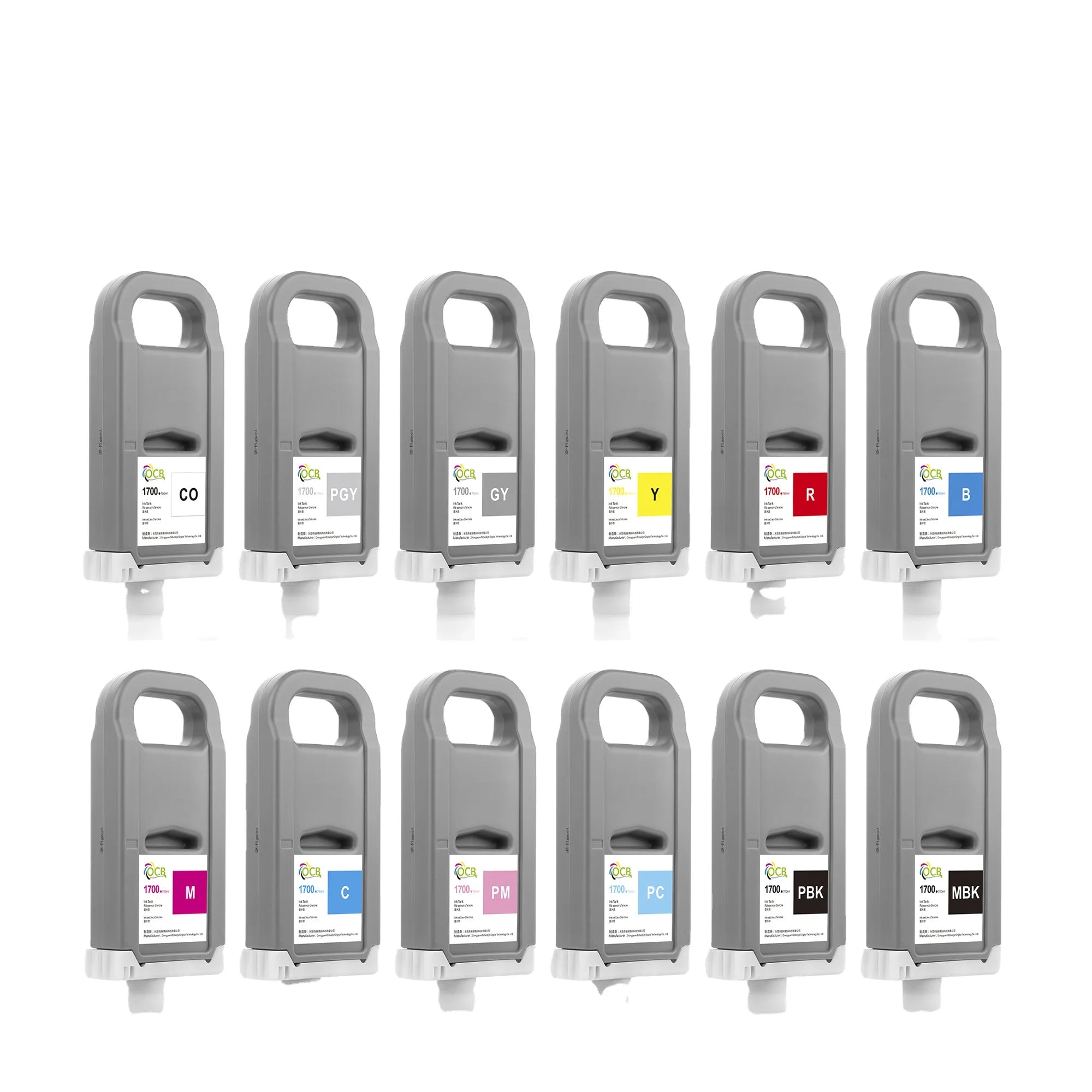Ocbestjet 700ML for Canon PFI 1700 Compatible Ink Cartridge for Canon Pro2100/4100/6100 2100 4100 6100 2000 4000 6000 Printer