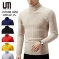 OEM Service Cheap Wholesale Hot Products Fashion Men S Casual Slim Fit Basic Turtleneck Pullover Knitted Solid Color Sweater