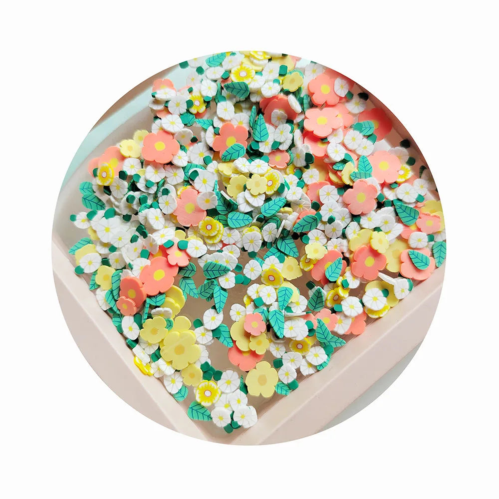 1kg Wholesale Flower Leaf  Leaf  Plant Shape Polymer Bead Matte Clay Surface Ideal for Subtle Looks Sophisticated Styles