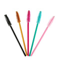Wholesale 50PCS Black Pink Red Green Plastic Disposable Eyebrow Sopplie Brush Plastic Eyelash Brush Mascara Wands Applicator