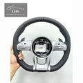 Embroidery Quilted Car Interior Microfiber Leather Trims Perforated Steering Wheel Trim Golf Bag Accessory Machine Embossed