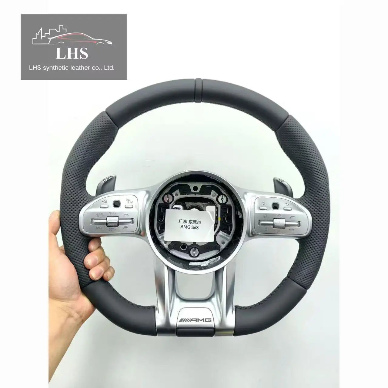 Embroidery Quilted Car Interior Microfiber Leather Trims Perforated Steering Wheel Trim Golf Bag Accessory Machine Embossed