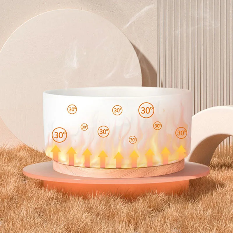 1000ML Waterproof Heated Pet Dog Water Bowl Outdoor Indoor Smart Thermal Winter Heated Water Bowl for Dogs Cats