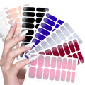 Top Selling ODM Nail Gel Strip Self-Adhesive 2D Full Cover DIY Nail Art Wrap with Solid Color Glitter Pattern Design