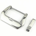 20mm Bracelet Watch Solid Metal Glossy Silver Watch Clasp Buckle With Screw Pin