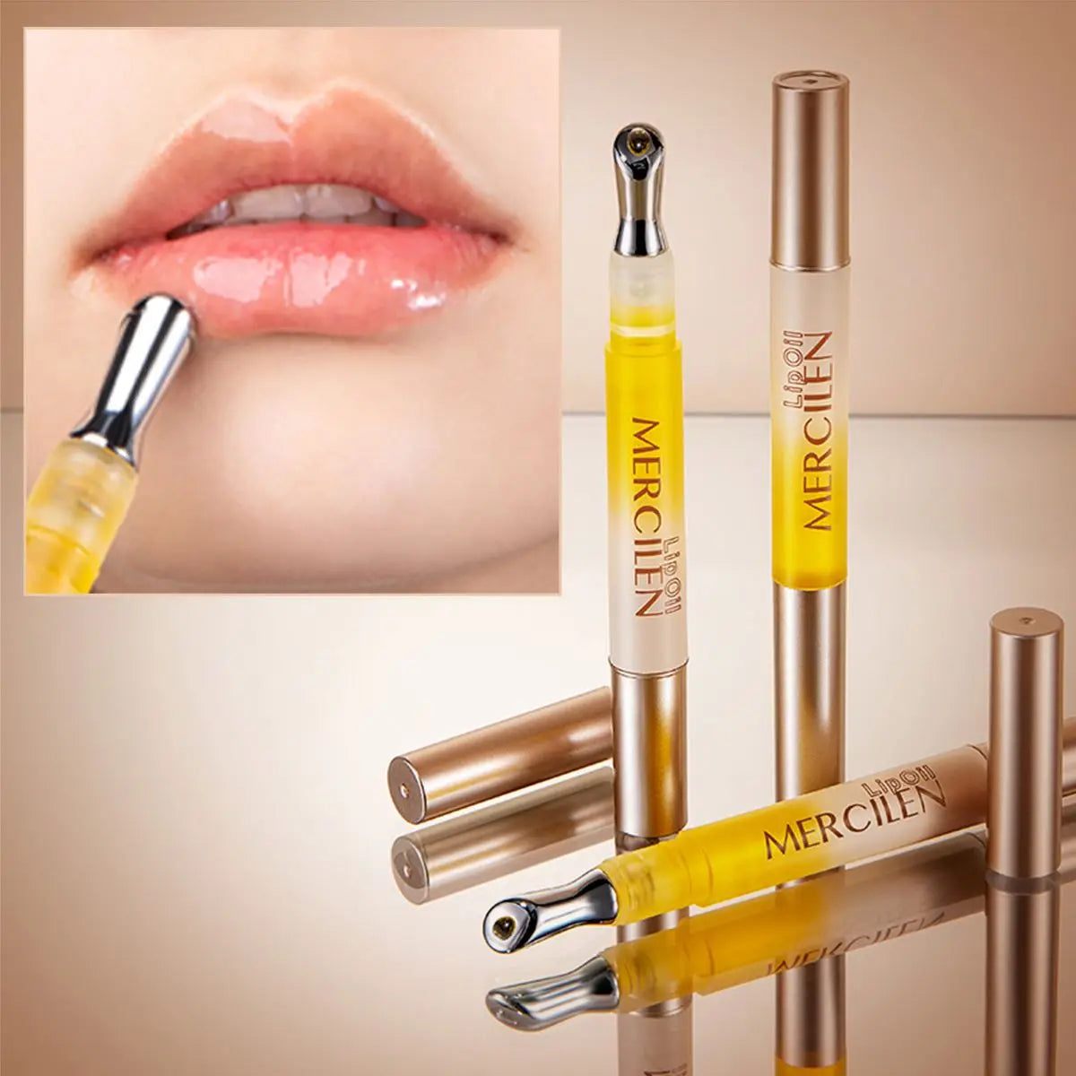 Private Label Herbal Plumping Formula Women's Lip Gloss Hot Selling Moisturizing Waterproof Lip Essence Oil Lip Balm