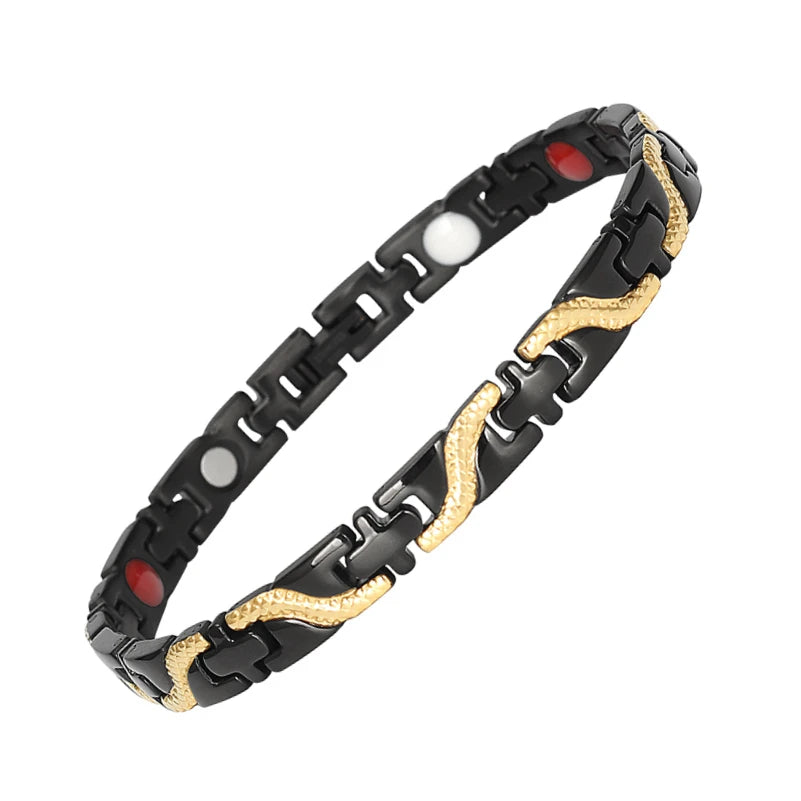 2000 Gauss Quantum Energy Bracelet 304 Stainless Steel Bracelet Men's Magnetic Therapy Bracelet