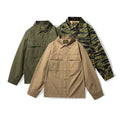Men's Long Sleeve Shirts Casual Shirts Men Wear Clothes Unique Simple Camouflage Yarn Dyed Breathable Long Sleeved 100% Cotton