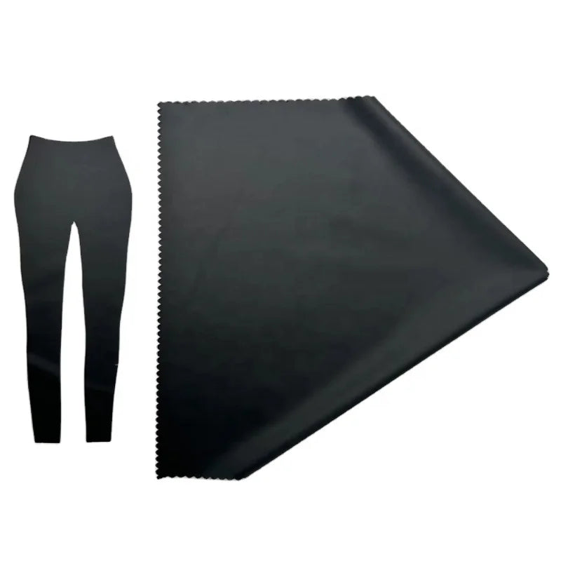 Hot Sale Environment Friendly Vegan 4 Ways High Stretch Soft Artificial Pu Garment Faux Leather Fabric for Clothing Legging