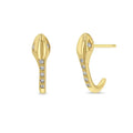 LOZRUNVE 925 Silver Hot Sale Pave Diamond Snake Huggie Hoop Trending Earring 2023