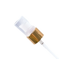 20-410 Gold and White Treatment Pump Top Closure Customized Dip Tube Length