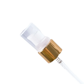20-410 Gold and White Treatment Pump Top Closure Customized Dip Tube Length
