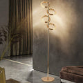 Nordic LED Floor Lamps Modern Iron Acrylic Circle Rings Table Lights Lustre Bedroom Living Room Study Standing Lamp Home Decor
