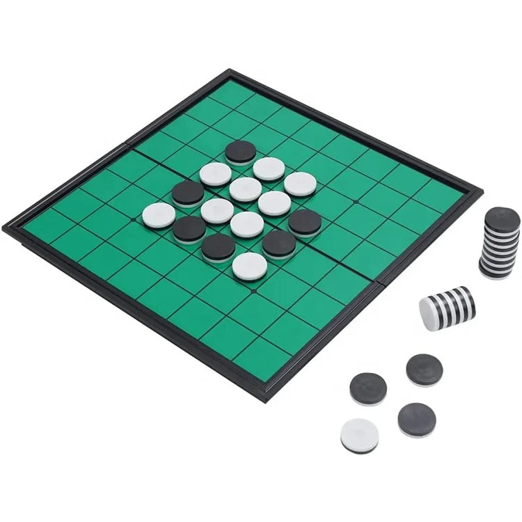 Popular Reversi Strategy Board Game 7.87" Folding Luxury Chess Set for Child