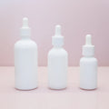 luxury 5ml 20ml 30ml 50ml 100ml glass original white round dropper bottle cosmetic essential oil serum bottle with white cap