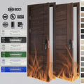 China Top Factory Custom High Grade Hotel Entry Fire Safety Door Fireproof Apartment Wood Door Fire Rated Timber Fire Doors