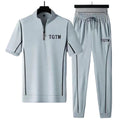 Men's Sets Summer Tracksuit Thin T-shirts and Pants Keep Cool Men Clothing