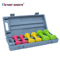Home Gym Fitness 0.5kg 1kg 1.5kg Free Weight Set Vinyl Steel Dumbbells with Carrying Case