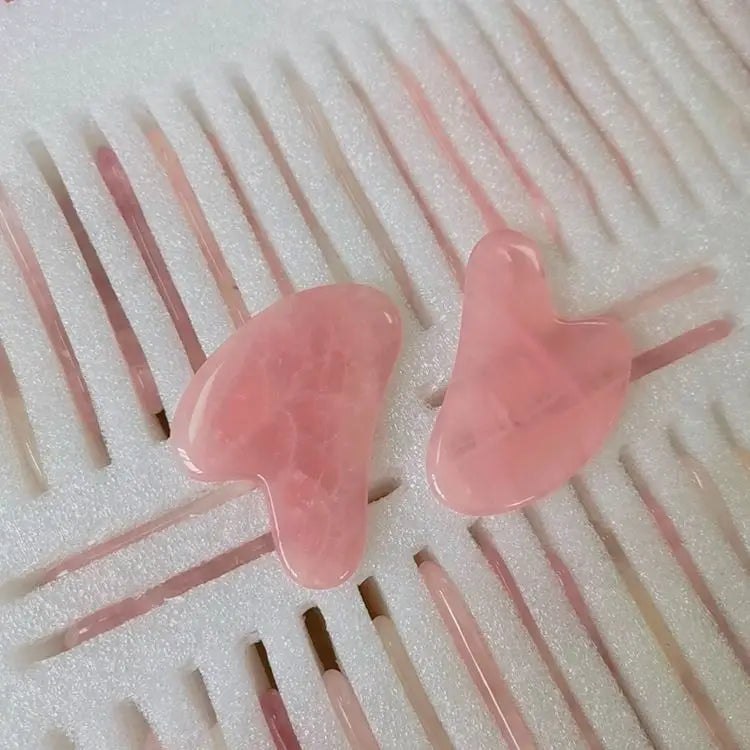 Crafts 2026 Multifunctional Gua Sha Facial Tools Set For Wholesales Rose Quartz Gua Sha