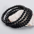 Wholesale Classic Natural Stone Beaded Bracelet Black Tourmaline 6mm 8mm 10mm Gemstone Unisex Fashion Jewelry