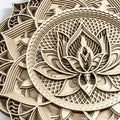 Unique Lotus Flower Wall Art Mandala Suitable for Office and Home Indoor and Outdoor Decoration