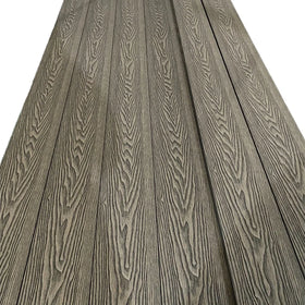 Recycled Plastic Waterproof 3D Wood-Texture Outdoor WPC Decking European Style Brushed Technique for Outdoor Flooring