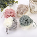 Body Cleaning Mixed Colors Loofah Wholesale Mesh Bath Scrub Sponge Soft Big Shower Puff Balls with hang Rope