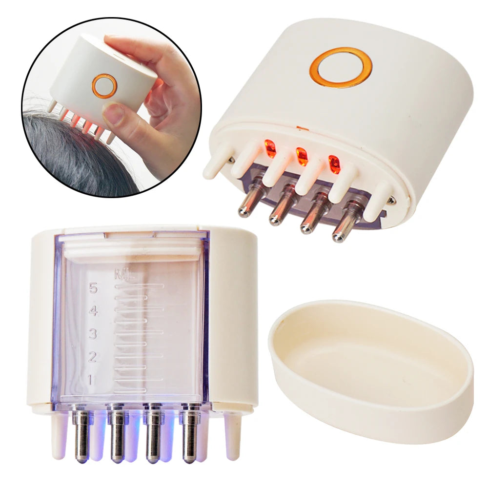 2 in 1 Electric Scalp Massager and Hair Oil Applicator
